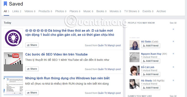 How to use the Save feature on Facebook Picture 4