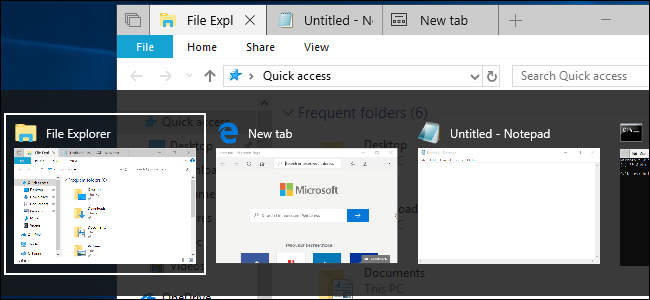 How to use the Sets feature to include tabs on a Windows 10 window Picture 3