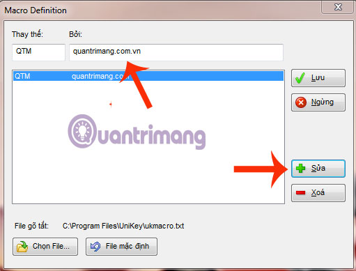 How to use the shortcut function in Unikey? Picture 6