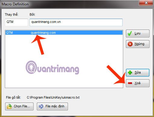 How to use the shortcut function in Unikey? Picture 7