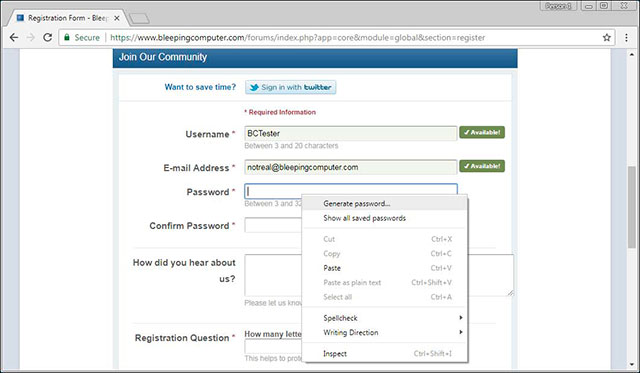How to use the Smart Lock password generator for Chrome Picture 5