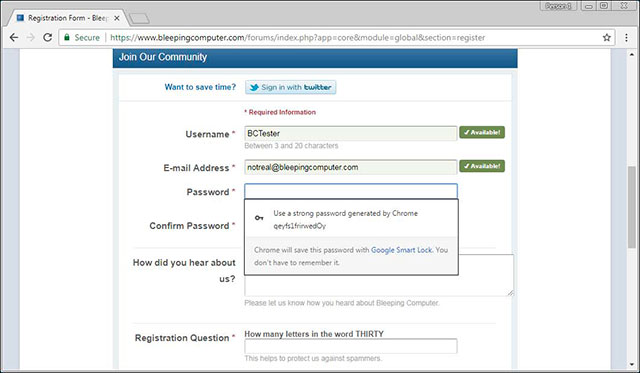 How to use the Smart Lock password generator for Chrome Picture 6