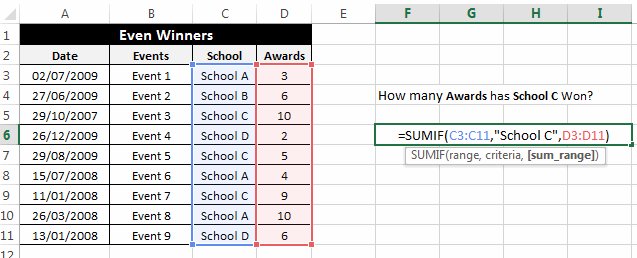 How to use the SUMIF function in Excel Picture 9