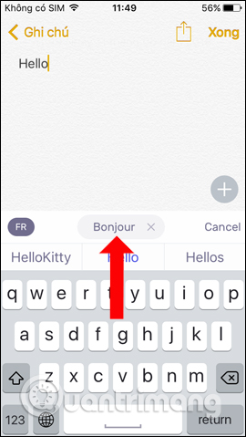 How to use the translator keyboard translator - Transkey iPhone Picture 12