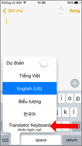 How to use the translator keyboard translator - Transkey iPhone Picture 6