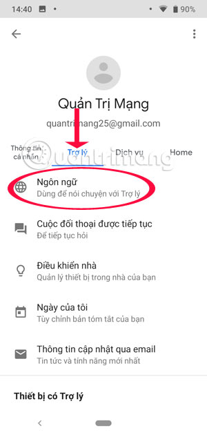 How to use the virtual assistant Google Assistant Vietnamese on Android Picture 5