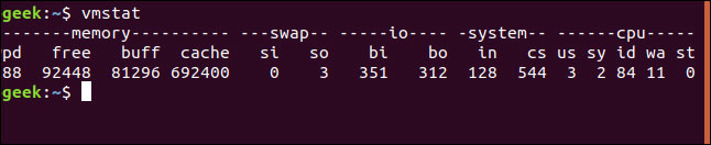 How to use the vmstat command on Linux Picture 3