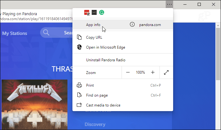 How to use the web application in the new Chromium Edge browser on Windows 10 Picture 6