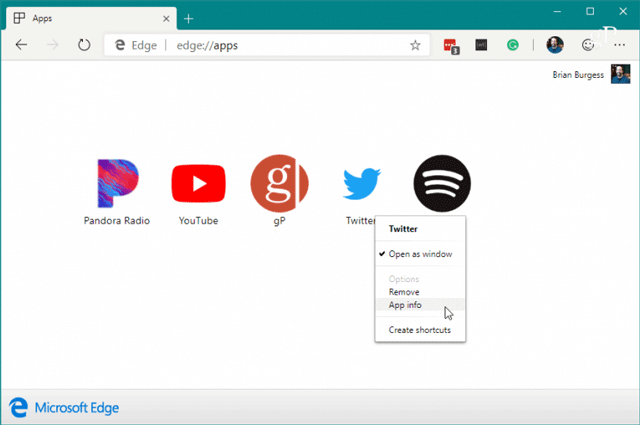 How to use the web application in the new Chromium Edge browser on Windows 10 Picture 7