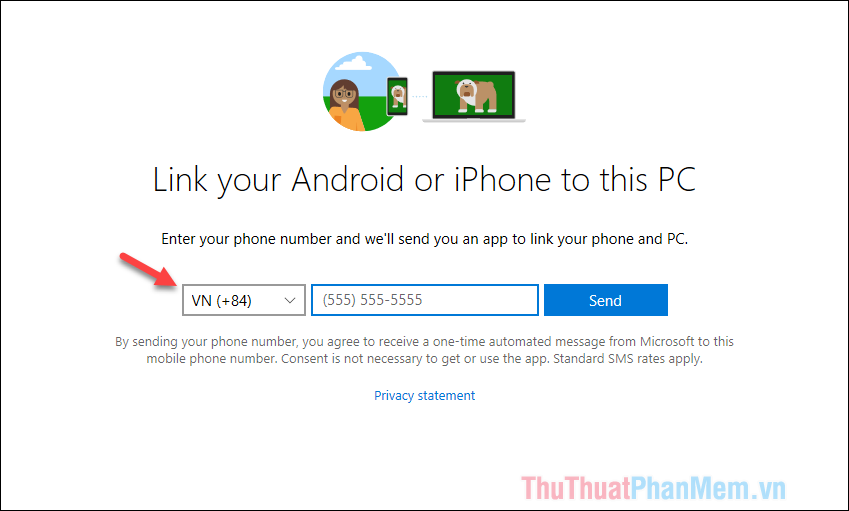How to use the Your Phone feature on windows 10 to connect a computer to an Android phone Picture 7