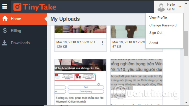 How to use TinyTake to capture screen video Picture 26