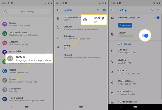 titanium backup pro enable cloud storage