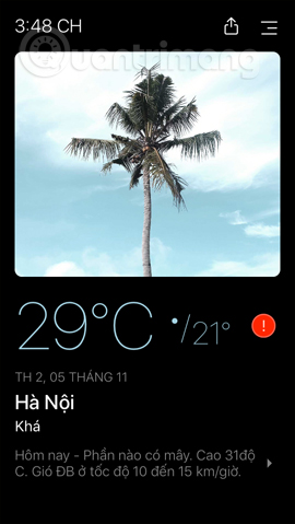 How to use Today Weather to view weather forecasts Picture 5