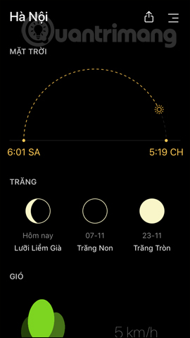 How to use Today Weather to view weather forecasts Picture 9