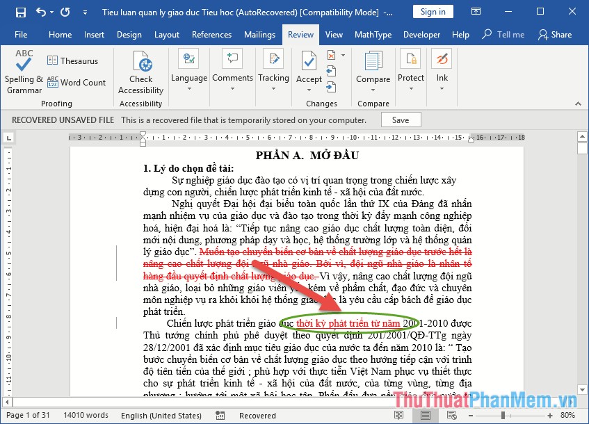 How to use Track Changes in Word