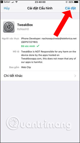 How to use Tweakbox to install applications, copyright games without jailbreak on iOS Picture 2