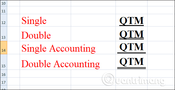 how to apply double accounting underline in excel 2013