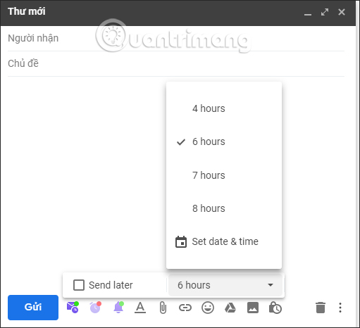 How to use Unlimited Email Tracker to schedule Gmail sending Picture 7