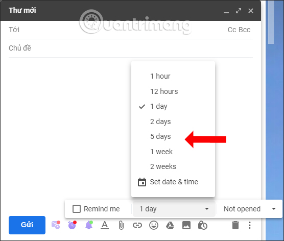 How to use Unlimited Email Tracker to schedule Gmail sending Picture 9