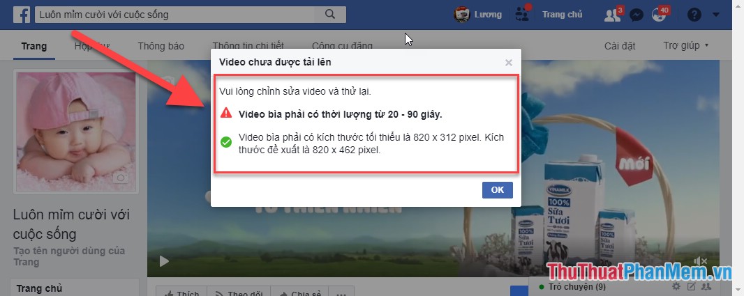 How to use video as a Facebook Fanpage cover image Picture 5