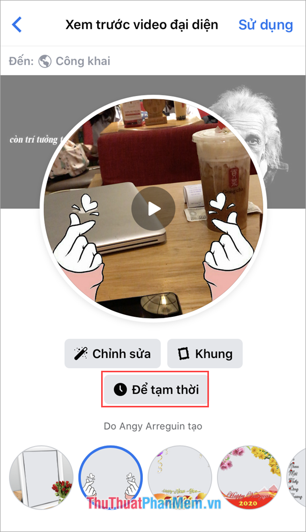 How to use Video as Avatar avatar for Facebook Picture 7