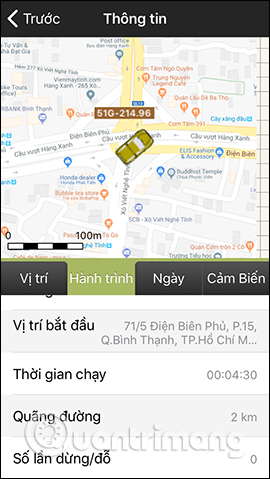 How to use Vietmap to track car journeys Picture 6