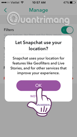 How to use visual effects in Snapchat Picture 13