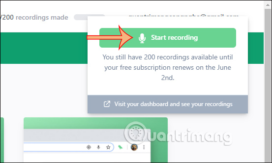 How to use VocalBird to send audio messages on Chrome Picture 3