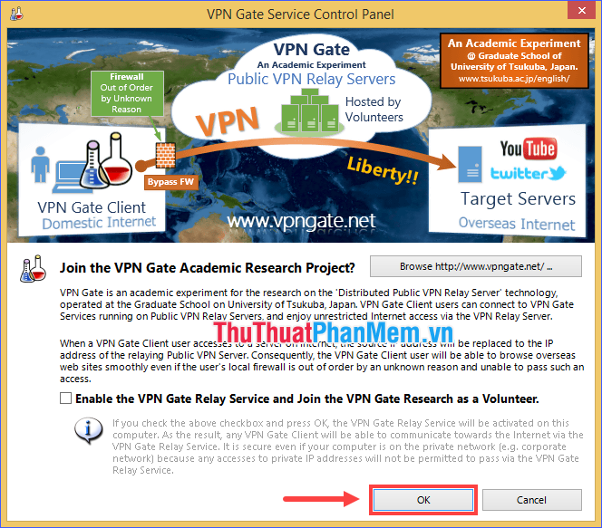 How to use VPN Gate to fake IP, hide IP, surf the web without blocking Picture 11