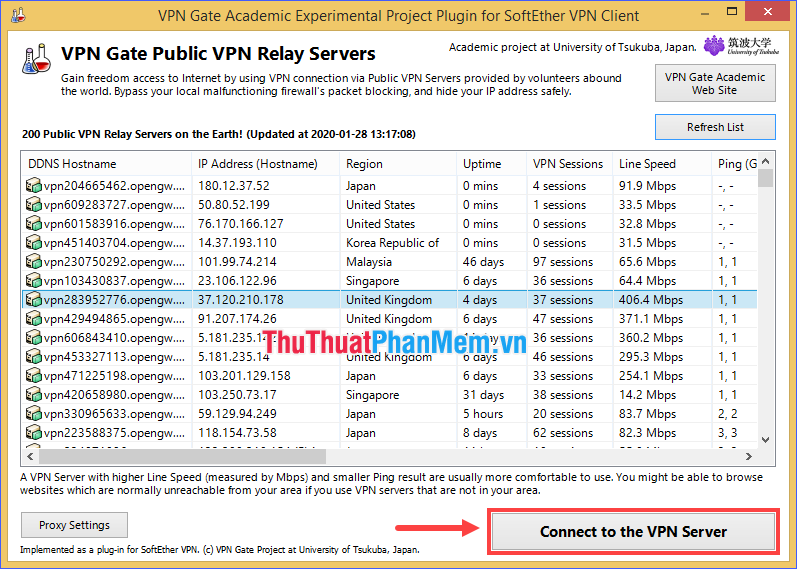 How to use VPN Gate to fake IP, hide IP, surf the web without blocking Picture 12