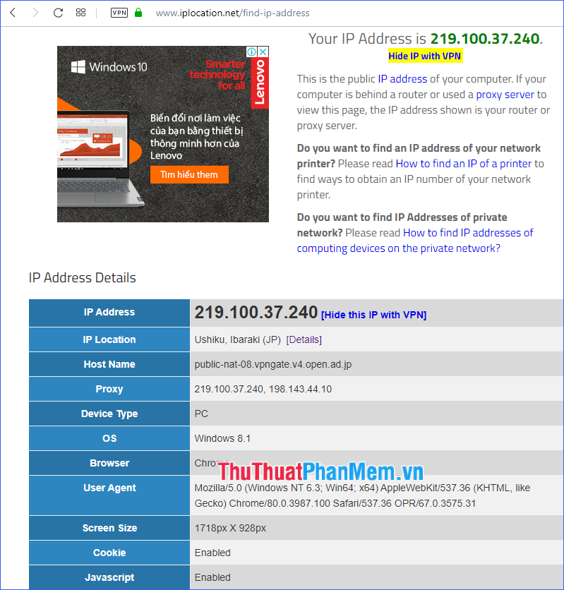 How to use VPN Gate to fake IP, hide IP, surf the web without blocking Picture 19