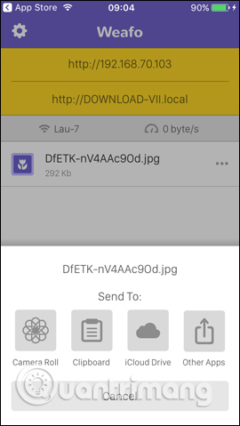 How to use Weafo to transfer files between iPhone and computer Picture 10
