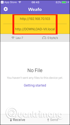 How to use Weafo to transfer files between iPhone and computer Picture 3