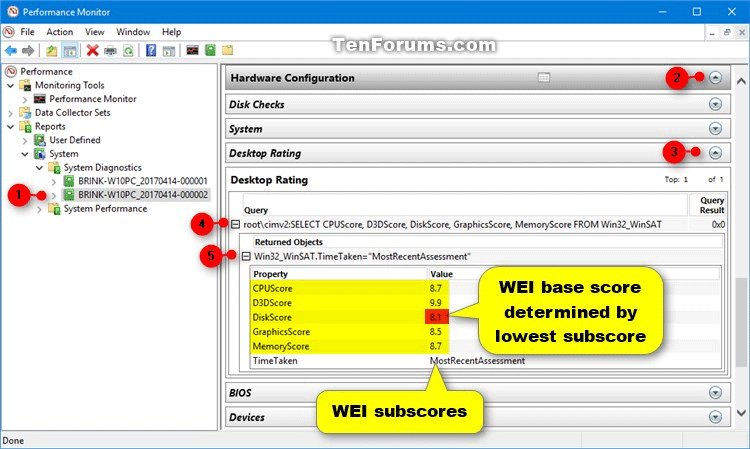 what is a good windows experience index score