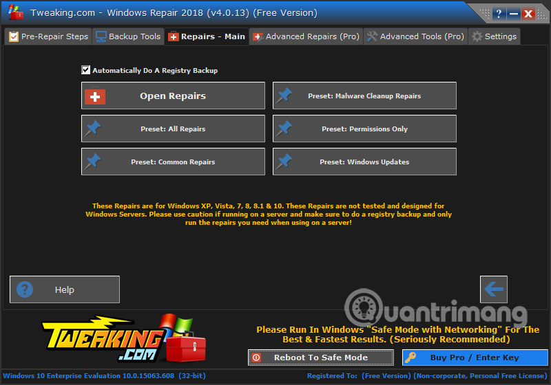 How to use Windows Repair to fix Windows errors Picture 12