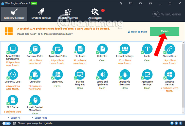 How to use Wise Registry Cleaner to clean and fix registry errors Picture 6