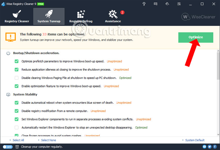 How to use Wise Registry Cleaner to clean and fix registry errors Picture 8