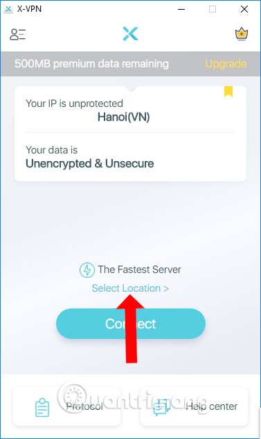 How to use X-VPN to surf anonymously on Windows Picture 3