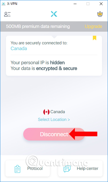 How to use X-VPN to surf anonymously on Windows Picture 8
