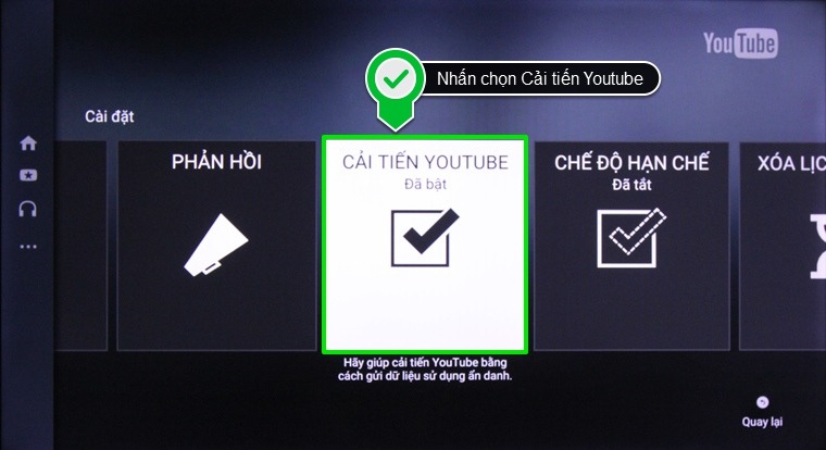 How to use YouTube application on Smart TV LG WebOS operating system Picture 15