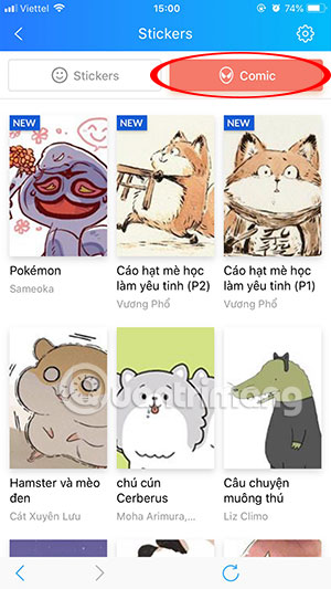 How to use Zalo to read comics Picture 3