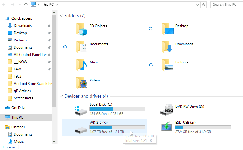 How to view all connected storage devices on Windows 10 Picture 5