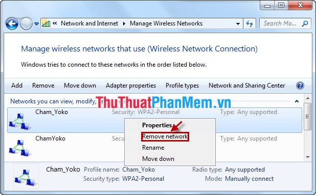 How to view and delete Wifi passwords stored on the Laptop Picture 8