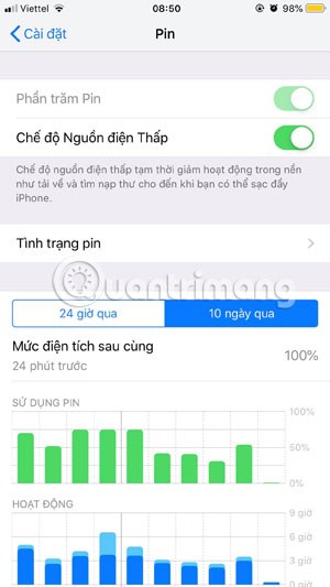 How to view battery life on iOS 12 Picture 2