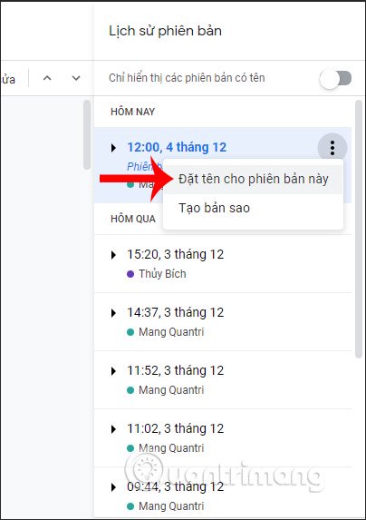 How to view editing history on Google Docs Picture 5