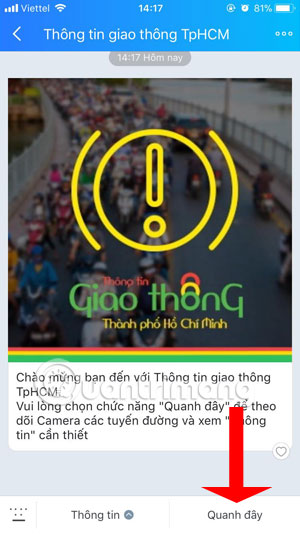 How to view Ho Chi Minh City traffic camera on Zalo Picture 4
