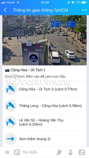 How to view Ho Chi Minh City traffic camera on Zalo Picture 7