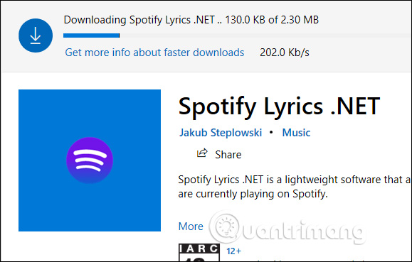 How to view more Spotify lyrics on Windows 10 Picture 2