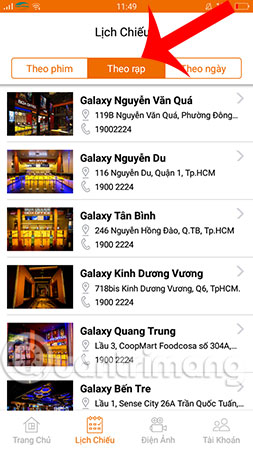How to view movie showtimes on your phone Picture 11
