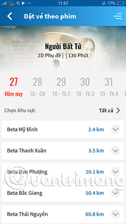 How to view movie showtimes on your phone Picture 14